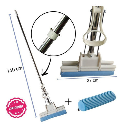 Kit Rodo Mágico Branco+1 Refil Extra (Disponibilidade: Imediata)